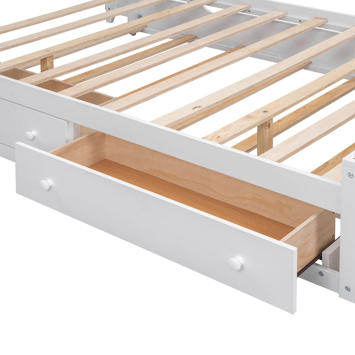 Bed With All In One Cabinet, Shelf And Sockets, Trundle