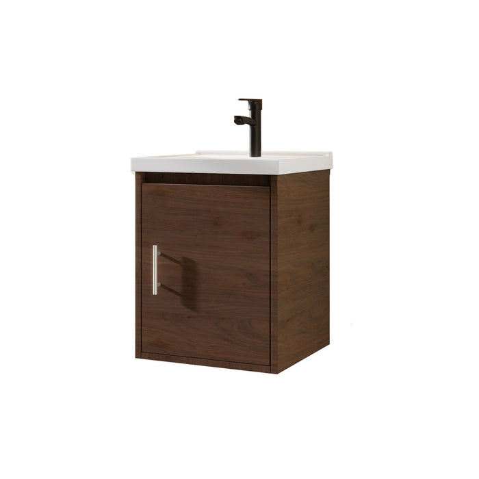 Floating Bathroom Vanity Combo, Wall Mounted Cabinet With Sink & Soft Close Doors For Small Bathrooms