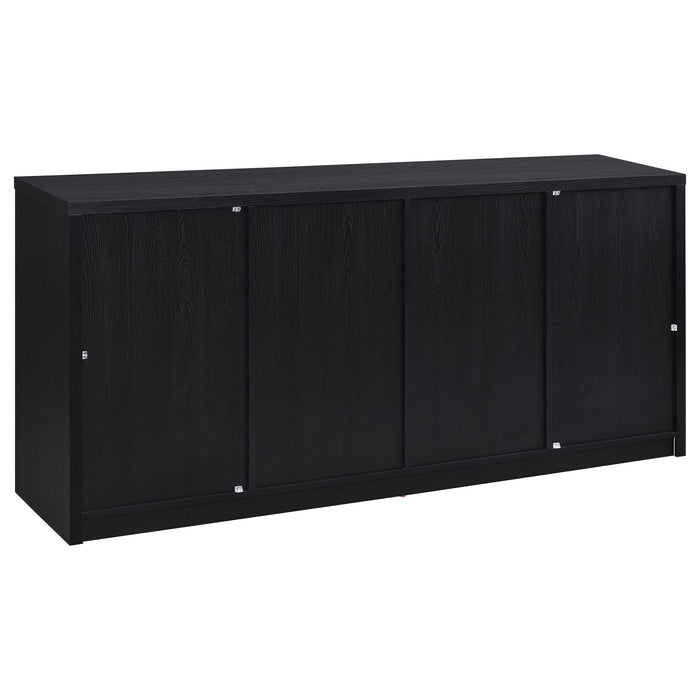 Shayne - 4 Door Sideboard With Arched Doors - Black