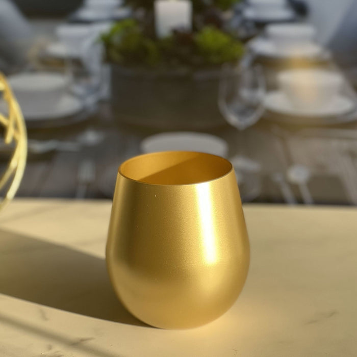 Leadingware Plastic Wine Glasses (Set of 4)