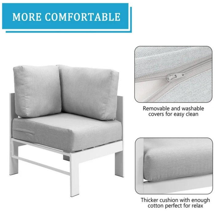 Outdoor Patio Set, All-Weather With Thick Cushions