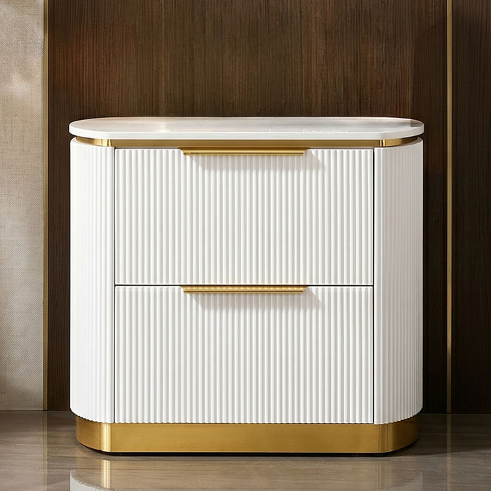 Giovanni - 2 Drawer Nightstand - White