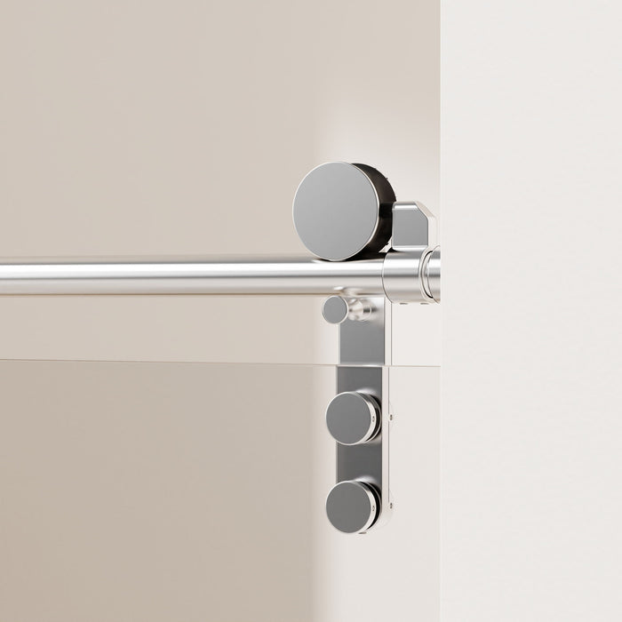 Frameless Single Sliding Shower Doors With Towel Rail & Handle