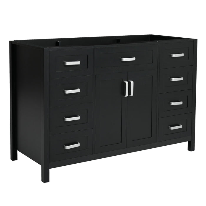 Bathroom Vanity Cabinet Only With 2 Soft Close Doors And 8 Drawers