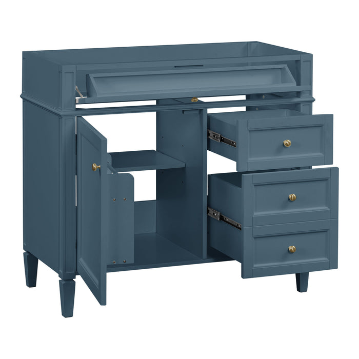 Bathroom Vanity With 2 Drawers And Tip-Out Drawer, Storage Cabinet
