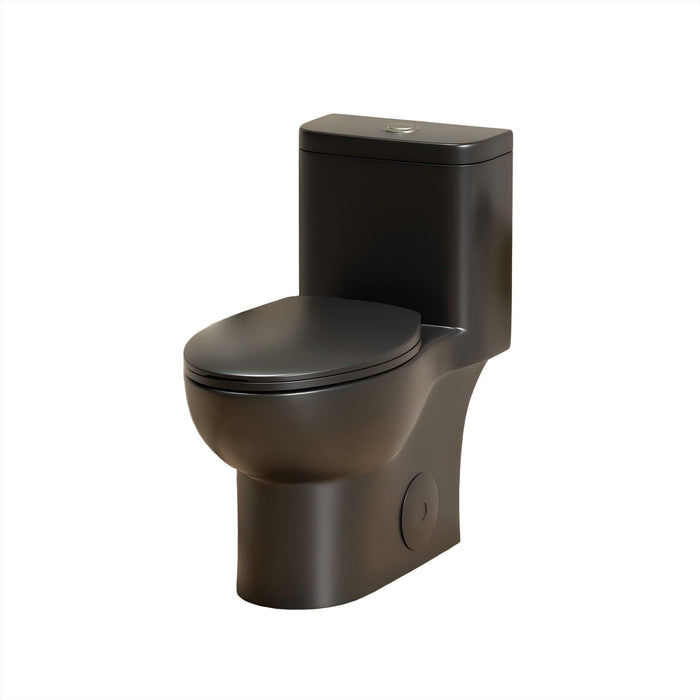 1 Piece Toilet With Tornado Flush, Soft Closing Seat