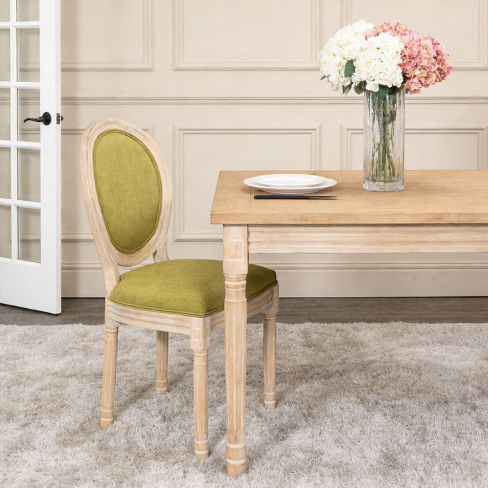 Upholstered With Round Back Dining Chairs (Set of 2)