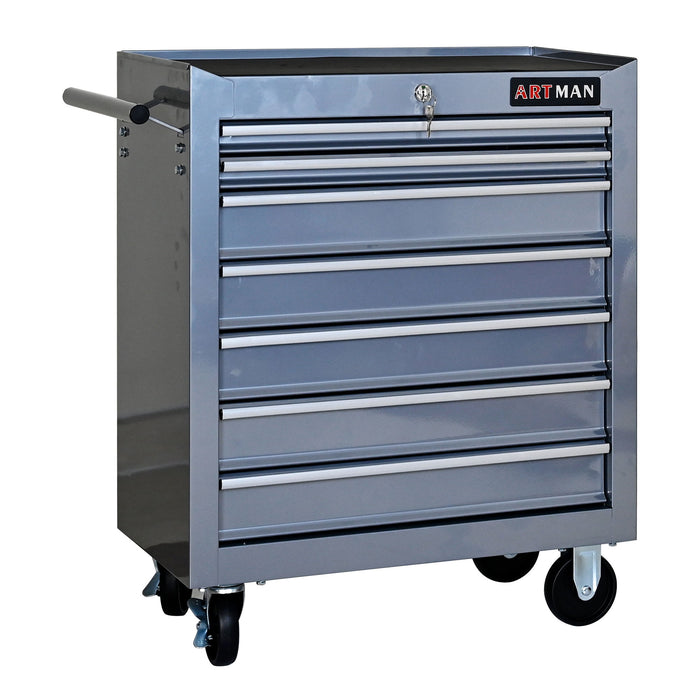 7 Drawers Multifunctional Tool Cart With Wheels