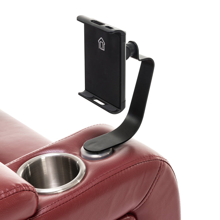 270 Degree Swivel Power Recliner With Tray Table, Phone Holder, Cup Holder, USB Port