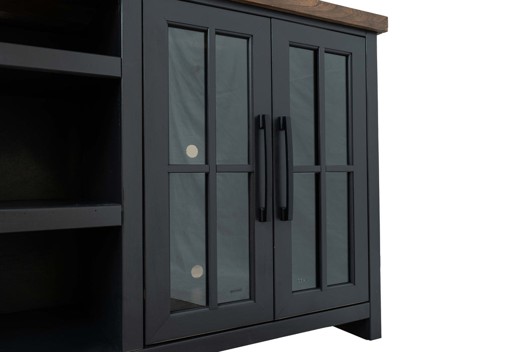 TV Stand Console For TVs Up To 100" - Black / Whiskey