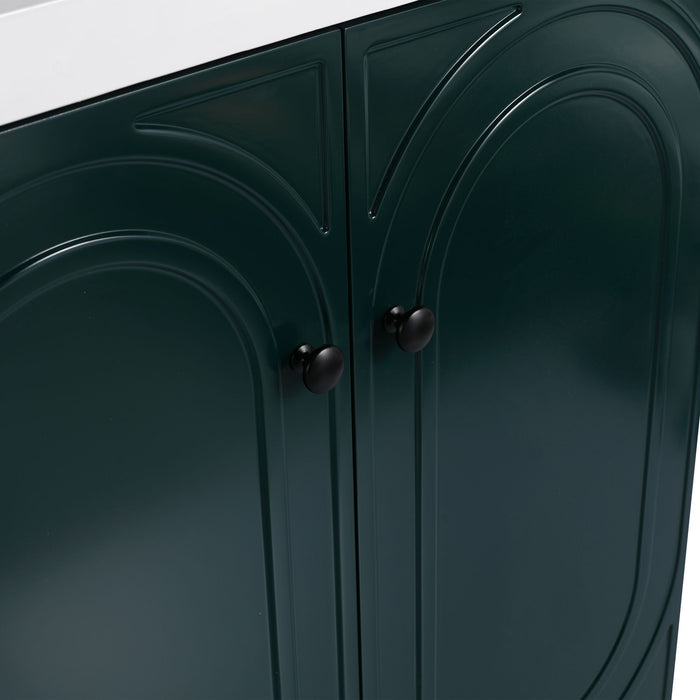 Modern Freestanding Bathroom Vanity With Soft Close Cabinet Doors