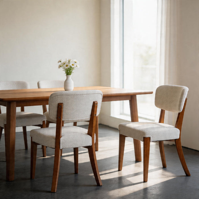 Contemporary Armless Dining Chairs (Set of 2)