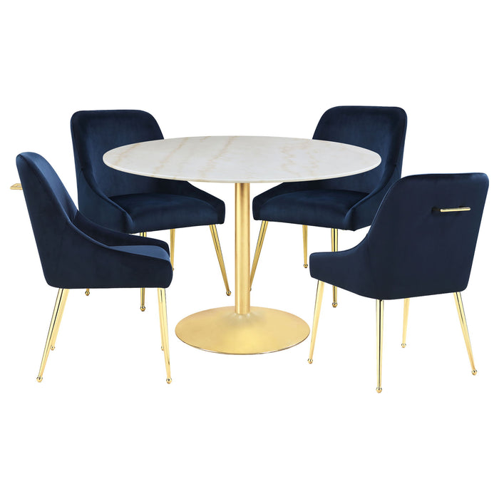 Raleigh - 5 Piece Dining Set - Blue