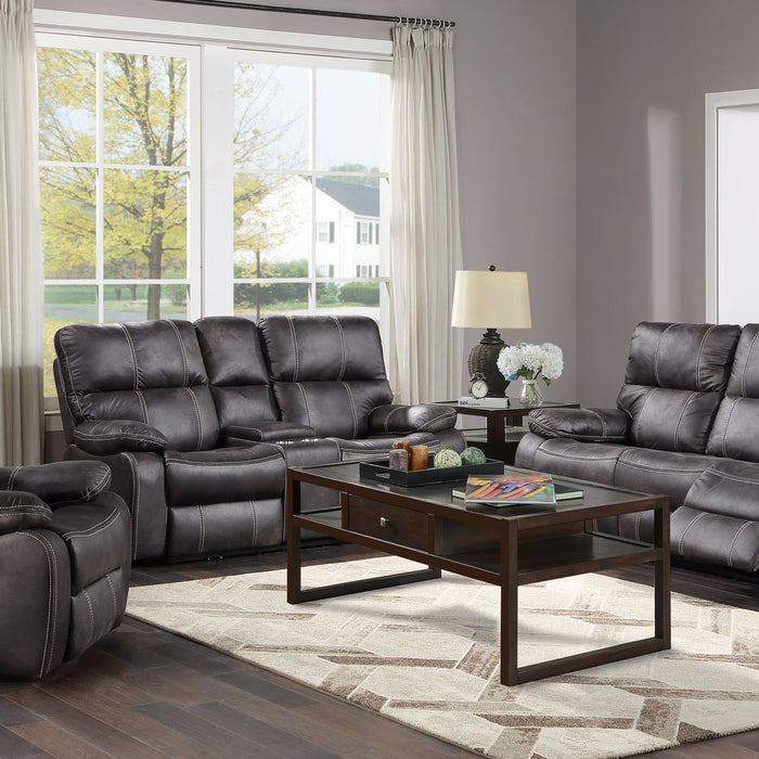 Jessie James - Power Loveseat - Dark Graphite