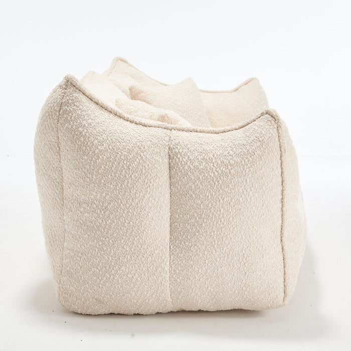 Comfortable Dual Beanbag Chair With High Resilience Foam Core For 2 People