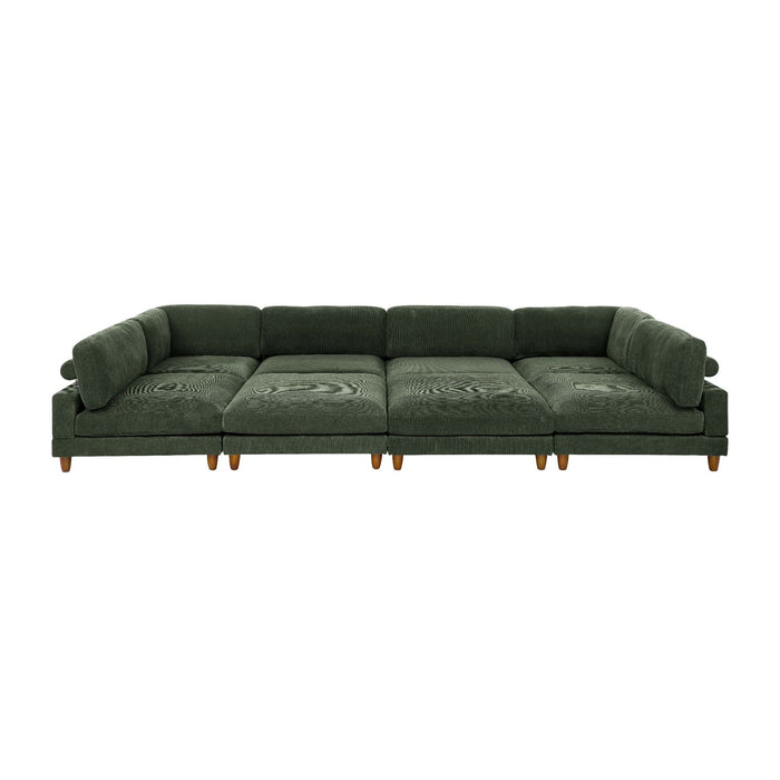 Modern Modular Sectional With Adjustable Back Support
