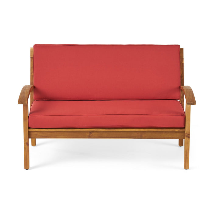 Outdoor Chat Set With Coffee Table And Loveseat