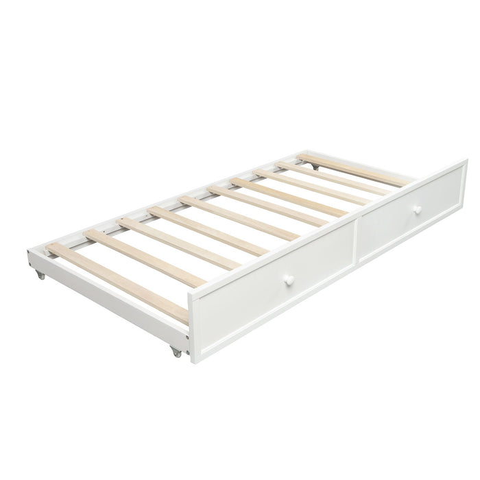 Twin Size Daybed & Twin Size Trundle - White