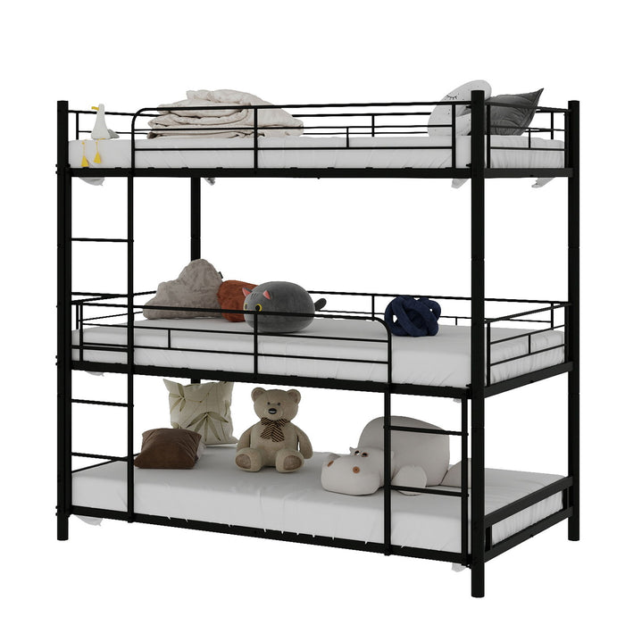 Triple Frame Bed With Built In Ladder