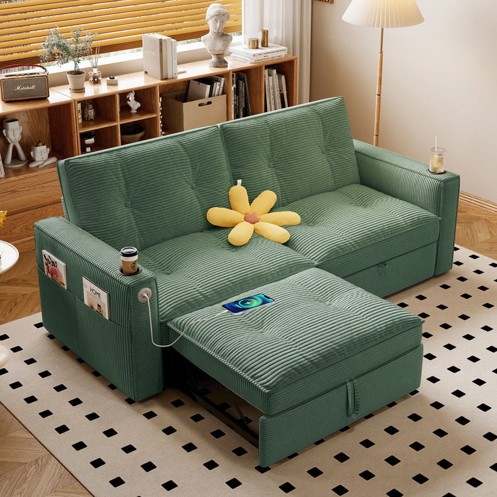 2 In 1 Convertible Sofa Bed For Living Rooms