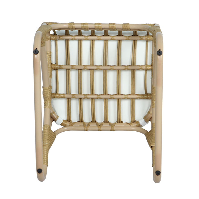 Outdoor Wicker Dining Chairs With Washable Cushion (Set of 2)