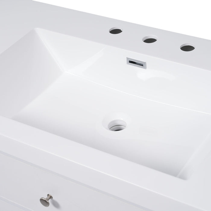 Modern Bathroom Vanity With Sink, Soft Close Drawers