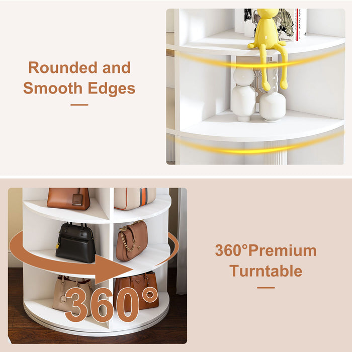 Rotating Shoe Rack Tower