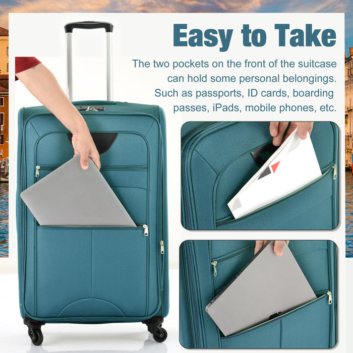 Softside Luggage Expandable Set & Duffel Bag Upright Spinner