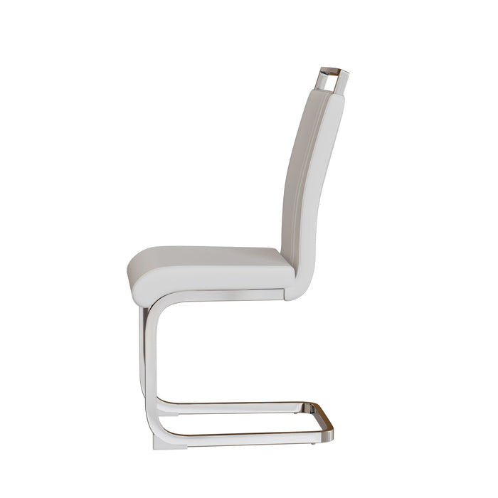 Modern Dining Chairs With Padded Seat, High Back