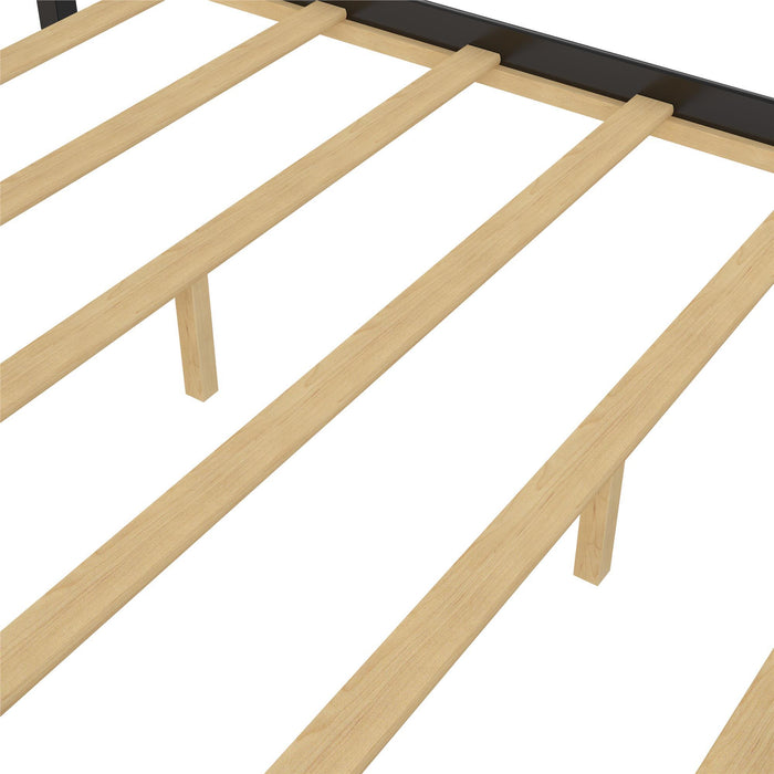 Leighton - Full Size Platform Bed, Low Profile Design - Black