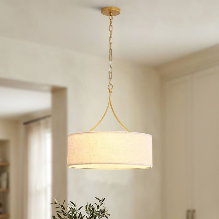 3 Light Drum Pendant Light