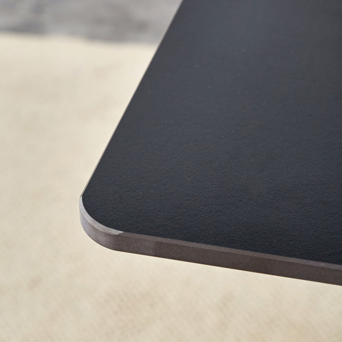 Patterned Slab Dining Table With Golden Stainless Steel Butterfly Legs - Black / Gold