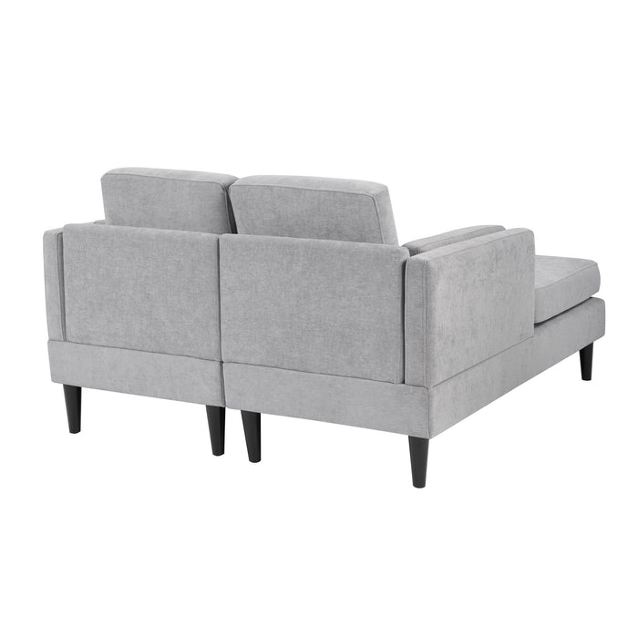 Chaise Lounge Sofa Bed With Dual Layer Armrests For Living Room