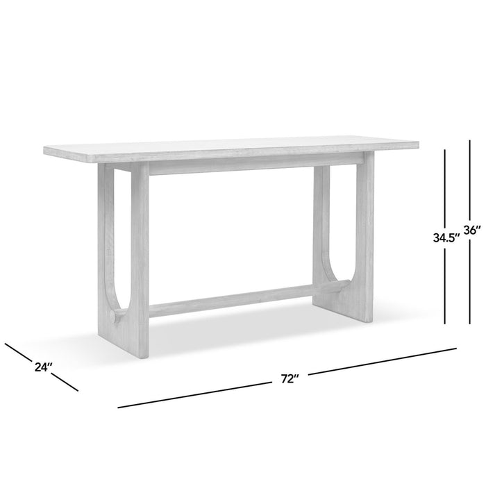 Turnkey - Trestle Console Table - Antique Brown