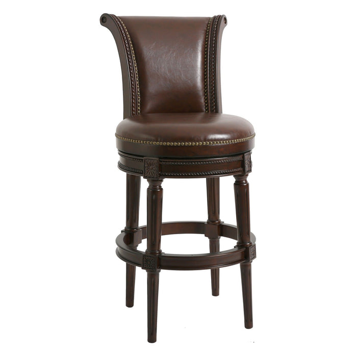 Swivel Barstool With High-Back