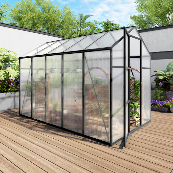Gain Height Windproof Greenhouse With Raised Base