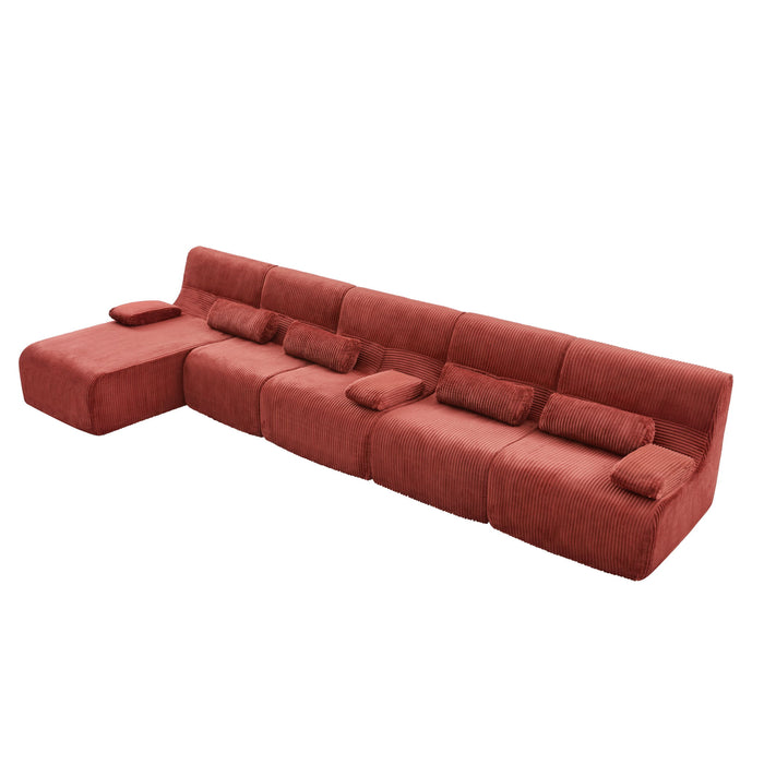 Oversized Sectional Sofa, Living Room Seating With Modular Design