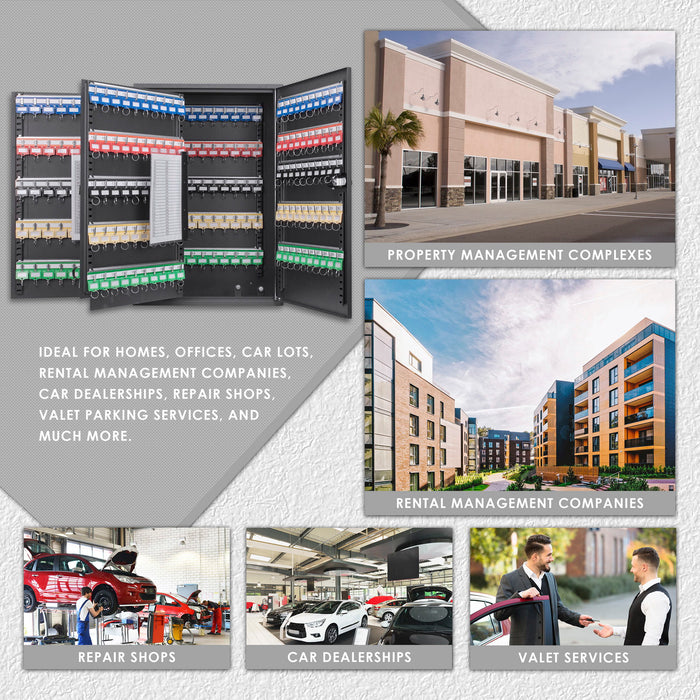 Adjustable Key Cabinet With Combination Lock