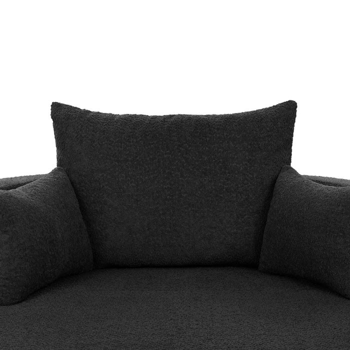 360° Swivel Chair Accent Barrel Chair With Removable Pillows