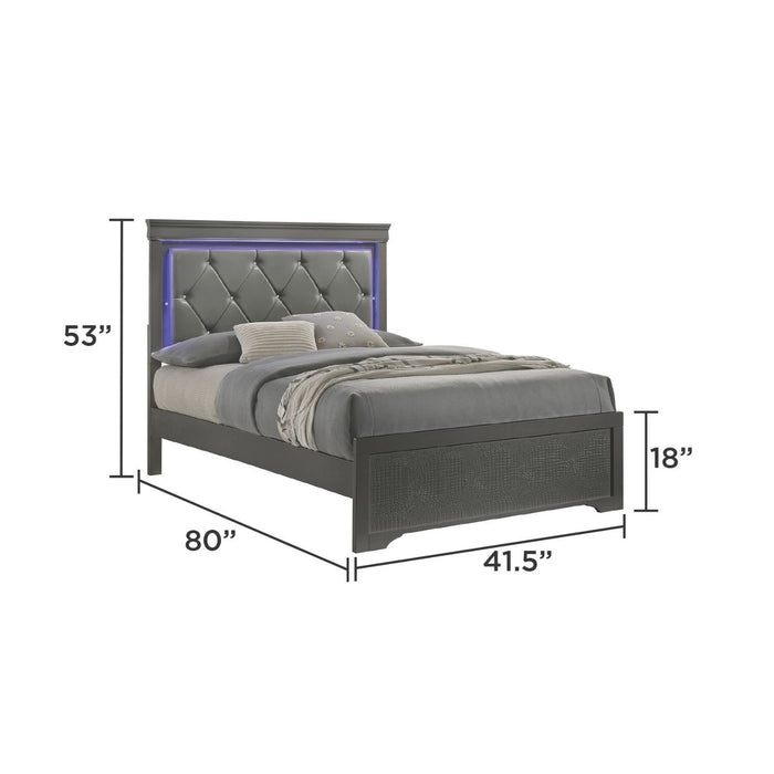 Blaze - Bed With LED Headboard