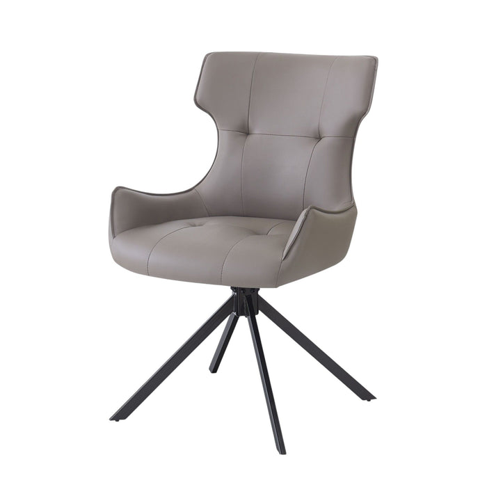 Damita - Side Chair With Swivel (Set of 2) - Camel