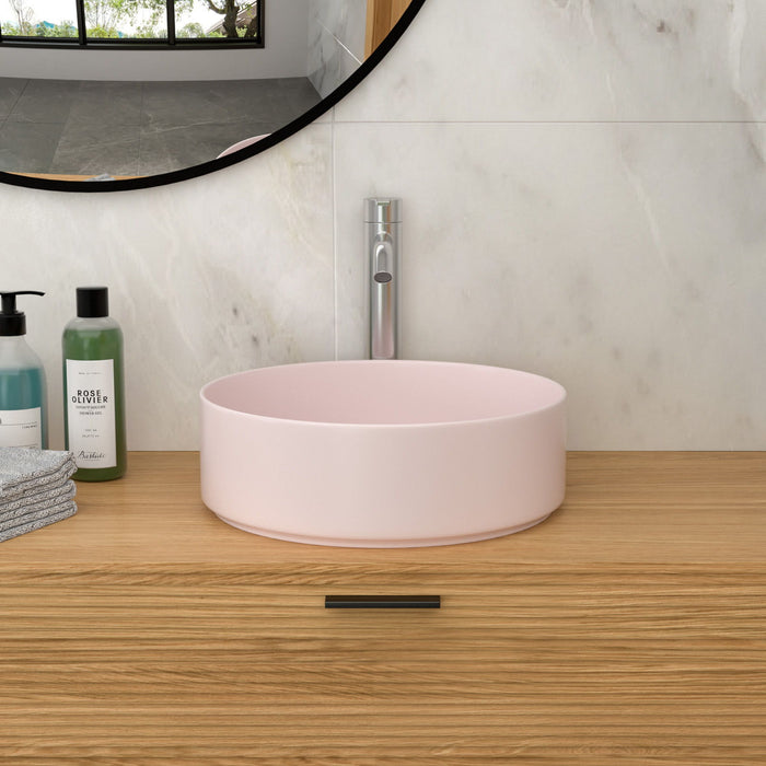 Elegant Ceramic Vessel Bathroom Sink With Stain Resistant Finish