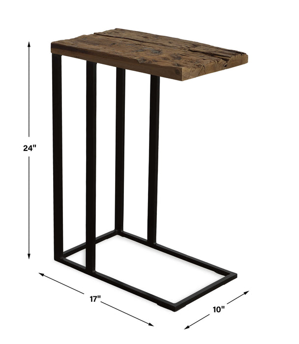 Union - Reclaimed Wood Accent Table - Dark Brown