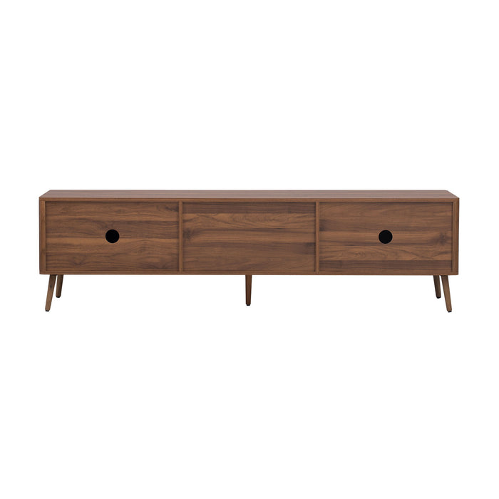 TV Stand With 2 Drawers, Media Console Table - Walnut