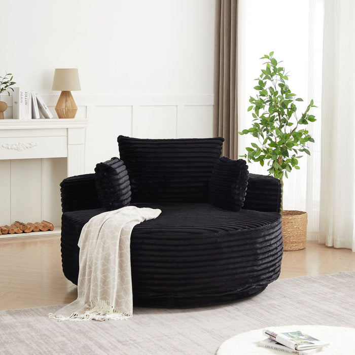 Swivel Chair With 360° Rotation For Living Room