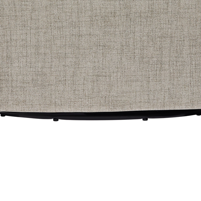 Solitude - Skirted Swivel Accent Chair With Hemp Like