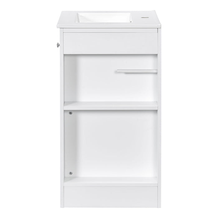Modern Freestanding Bathroom Vanity With Sink, Soft-Close Drawer, Towel Bar