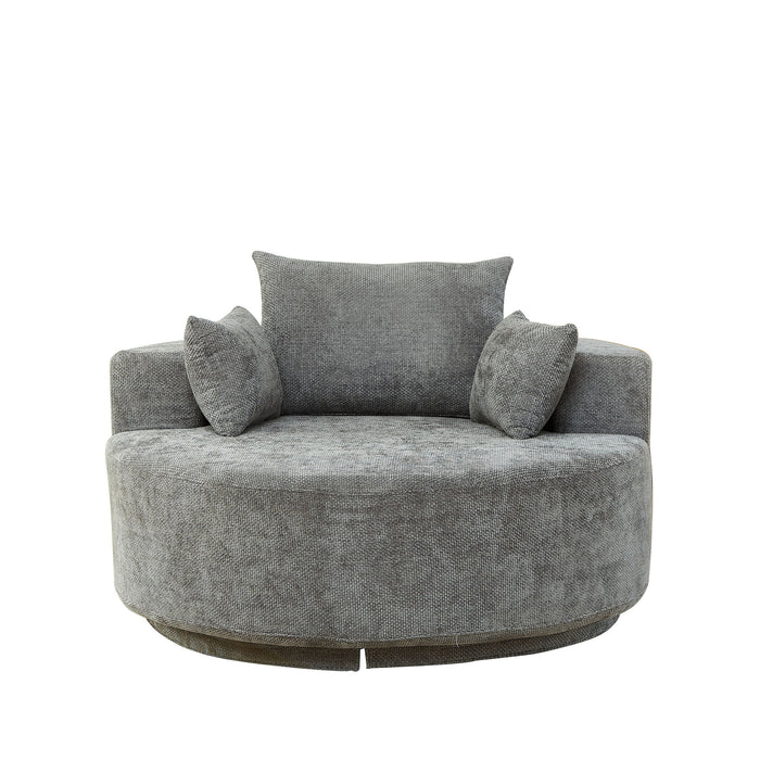 Single 360 Degree Swivel Chair For Living Room