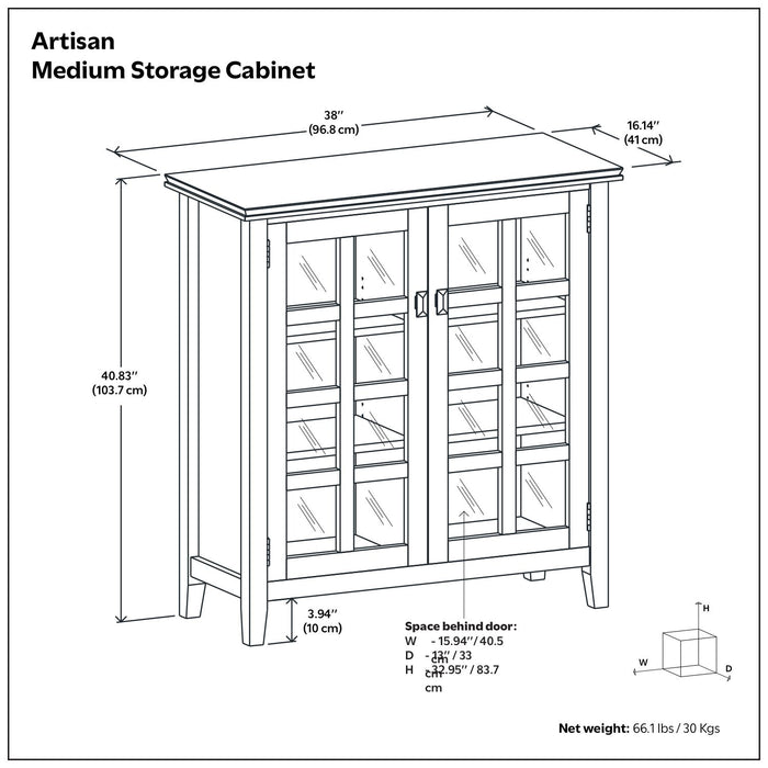 Artisan - Handcrafted Medium Storage Cabinet