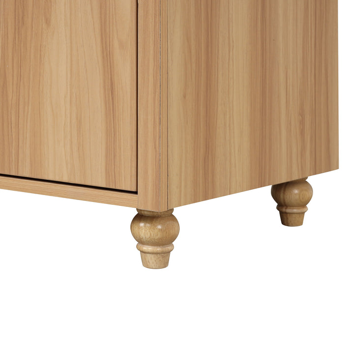 30" Bathroom Vanity With Sink, Cabinet With Doors And Drawer, Rectangular Shape - Natural